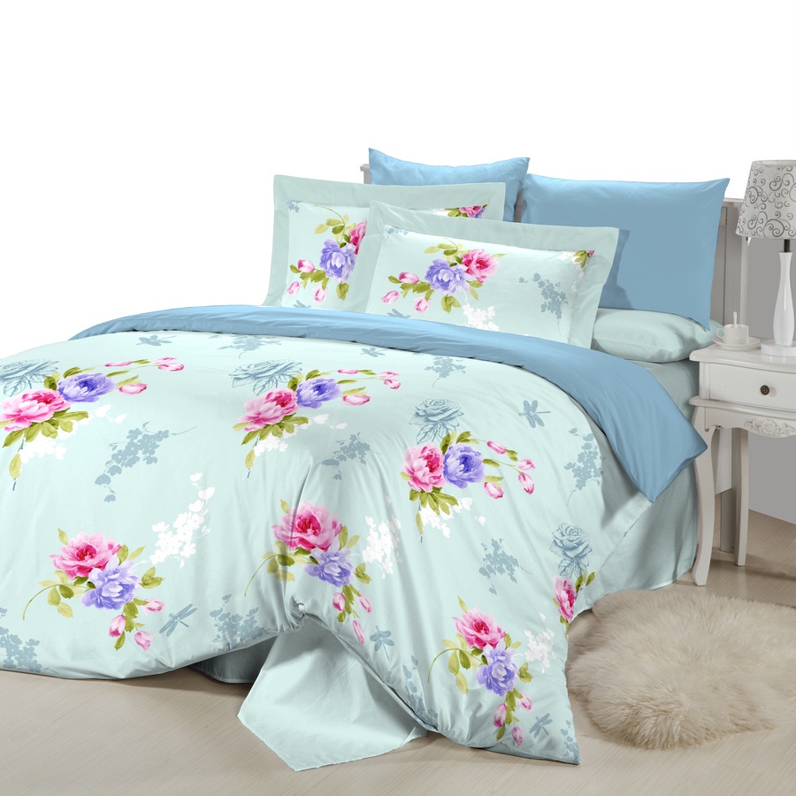 Bộ ga áo gối Micro Satin NV Urban Romance 1m6x2m +20cm