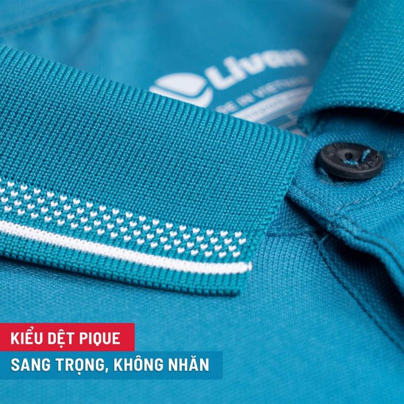 Áo Polo Nam Thể Thao Star Livan Sport Mát Lạnh Thoáng Khí Xanh Đậm