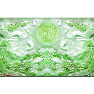 TRANH DÁN TƯỜNG 3D GIẢ NGỌC