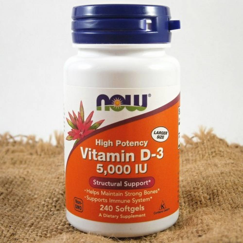 Vitamin D3 | Tăng Sức Đề Kháng Now Vitamin D3 5000IU [120 - 240 Viên] -  Chính hãng Suppcare Store