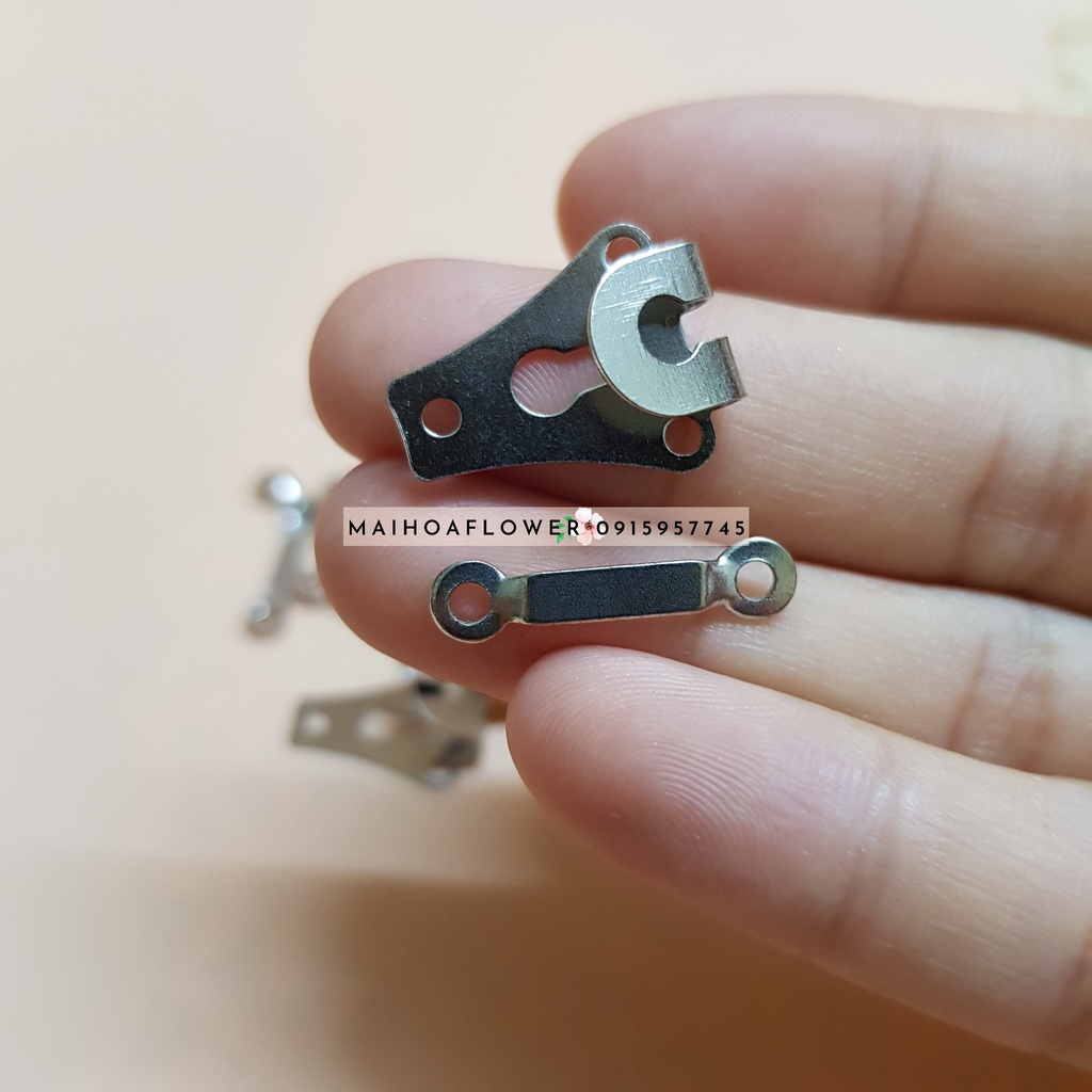 Bộ móc cài quần vải, khuy cài quần tây bằng kim loại hàng tốt bền đẹp, Maihoaflower