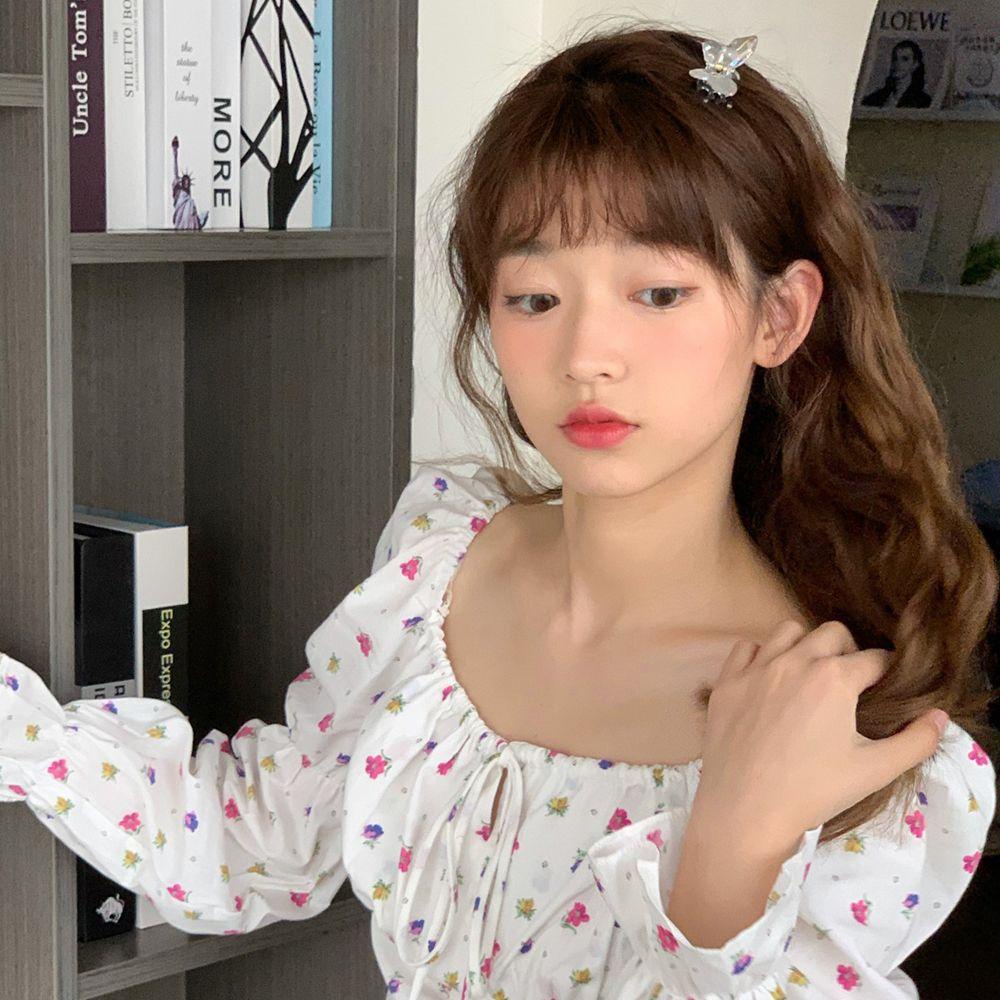 Kẹp Tóc Càng Cua Bằng Nhựa Trong Suốt Màu Laser Phong Cách Hàn Quốc Cho Bé Gái