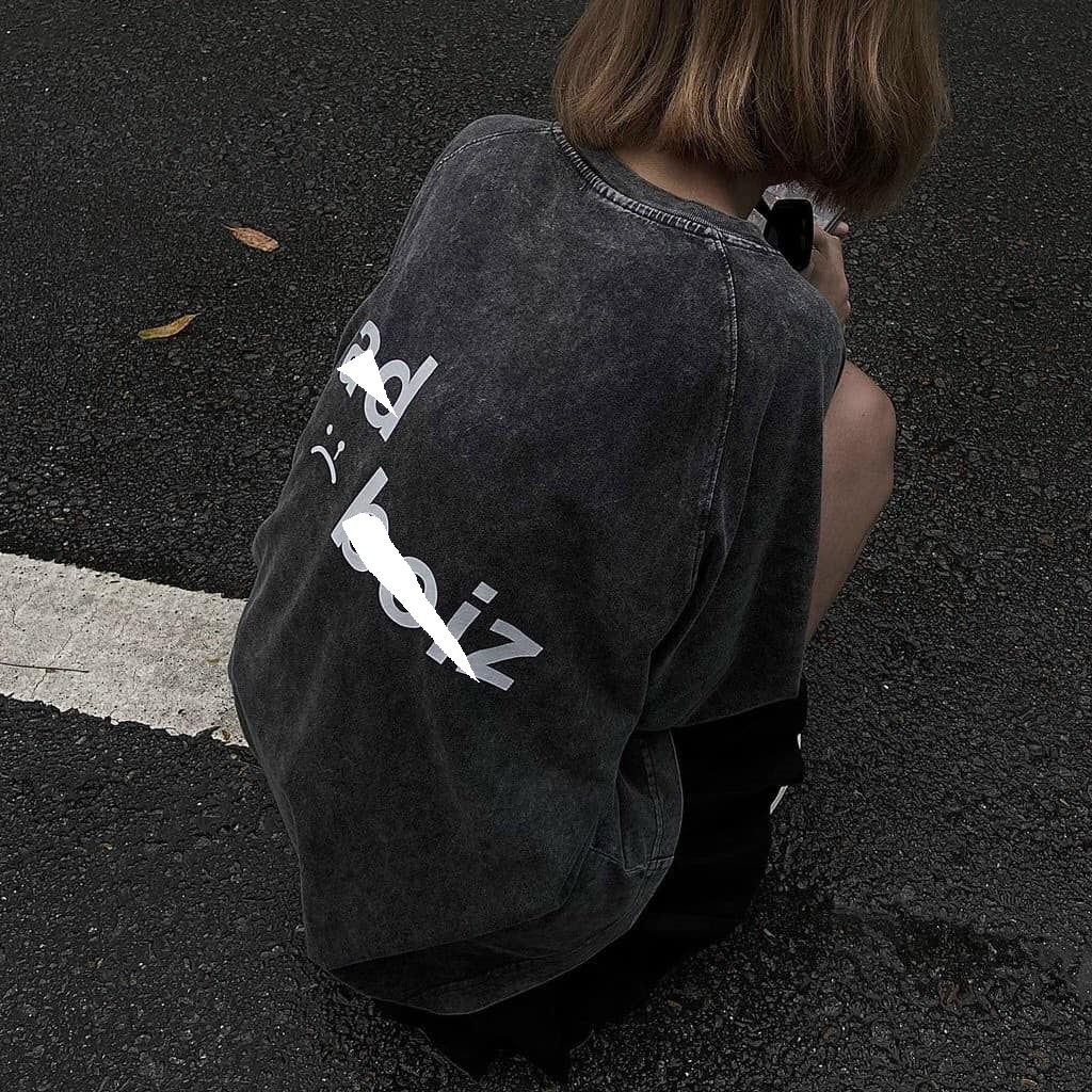 Áo thun wash Sadboiz nam nữ áo thun kun shop washed sad boiz unisex Full tag