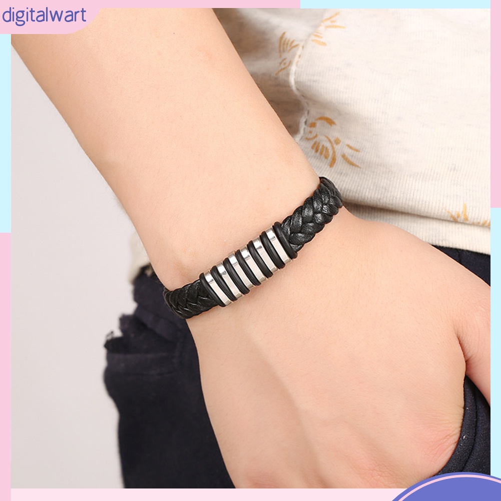 Vòng Đeo Tay Giả Da Phong Cách Cá Tính Dành Cho Nam