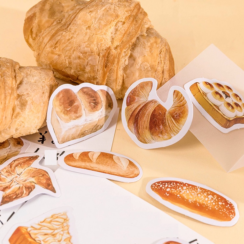 Bộ 46 Miếng Dán Trang Trí Bánh Mì/ Album Ảnh/ Bánh Mì Độc Đáo Tiện Dụng C7058