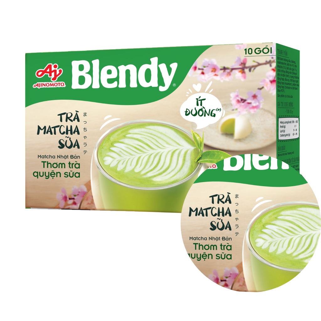 Combo 2 Hộp Trà Matcha sữa Blendy® 160g/Hộp