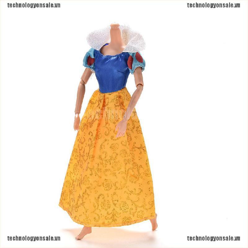 [😎😎Tech] 1 Pcs Party Grown Doll’s Dress For Snow White Barbies 11" Dolls [VN]