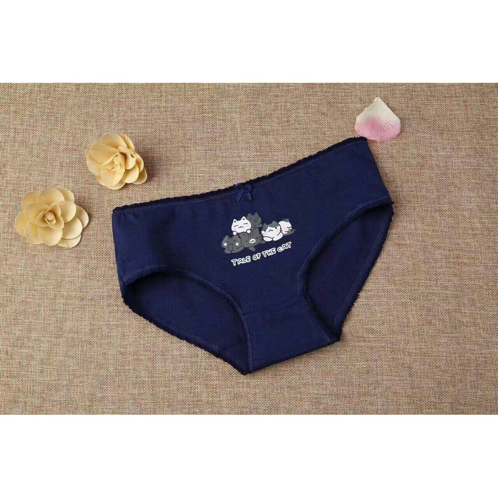Combo 5 quần lót nữ cute, quần lót cotton siêu thoáng