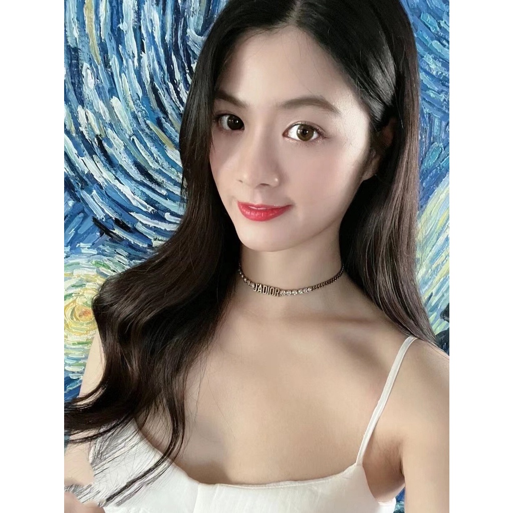 Vòng cổ chocker thương hiệu Ja Diro mạ vàng đính đá sang chảnh VCH40