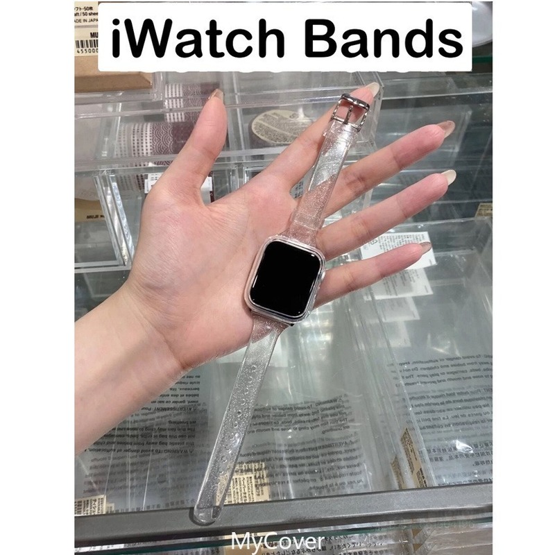 Dây Đeo Silicone Trong Suốt Cho Đồng Hồ Thông Minh Apple Watch Series 6 Se 5 4 3 2 1 Iwatch Band 40mm 44mm 38mm 42mm
