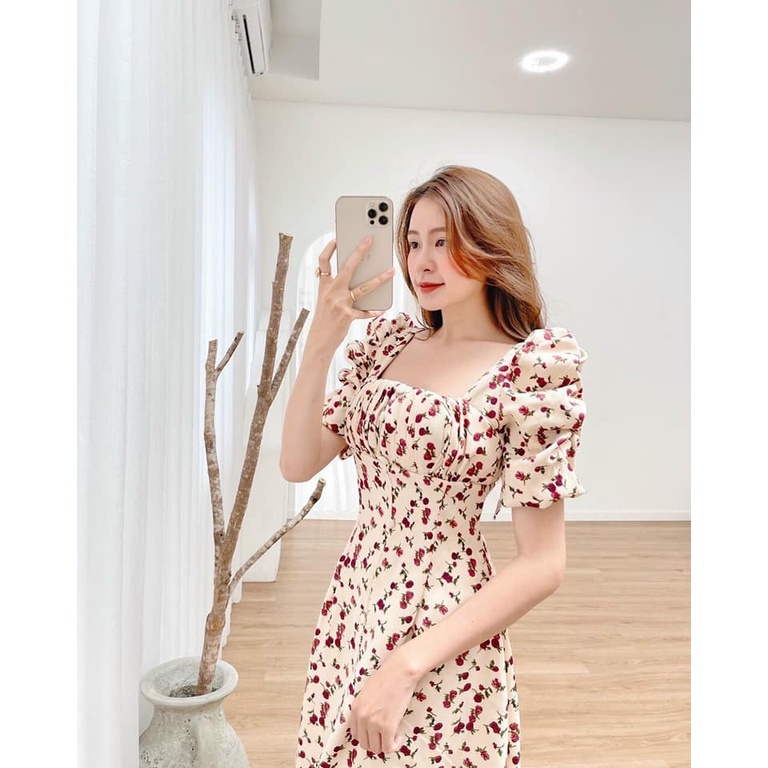 ĐẦM HOA TAY NHÚN