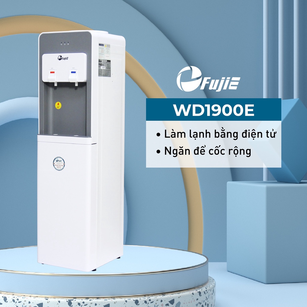 Cây nước nóng lạnh nhập khẩu 2 vòi FujiE WD1900E CN Nhật Bản,tự ngắt, tiết kiệm điện- Bảo hành 2 năm chính hãng