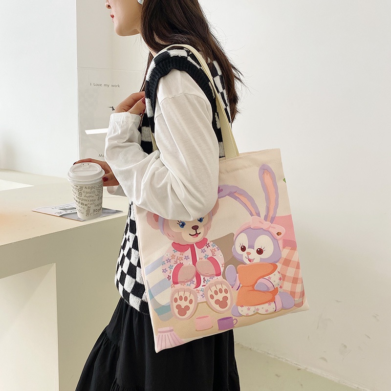 Túi Tote Đeo Vai Sức Chứa Lớn in Họa Tiết Dailu Thời Trang 2022