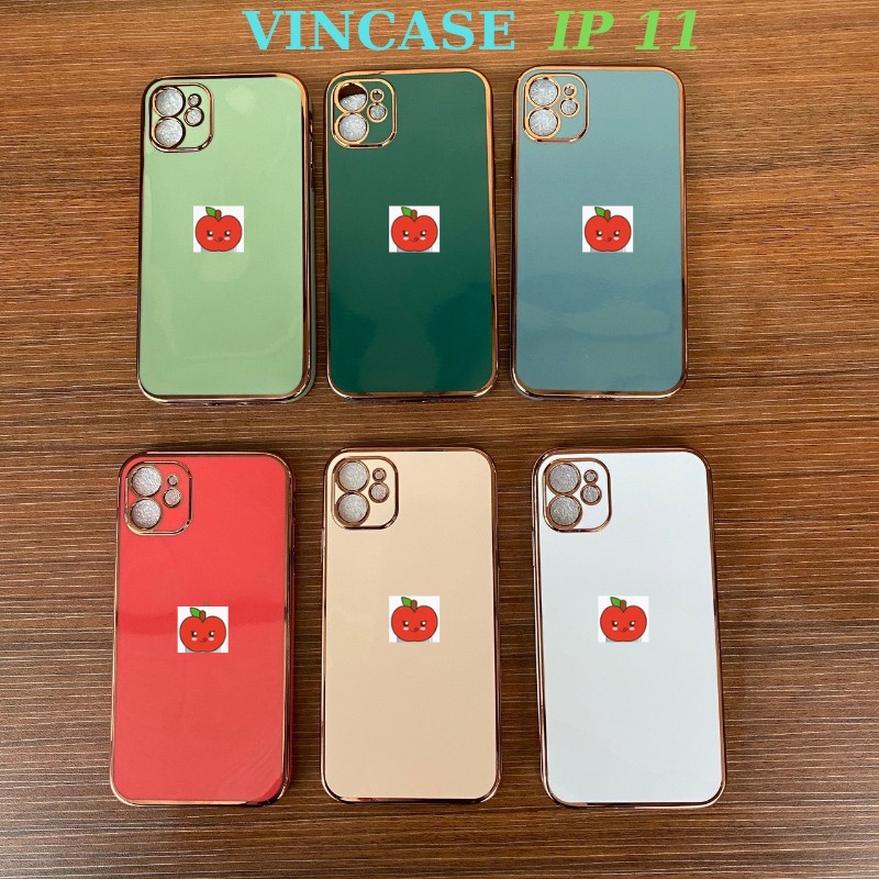 Ốp Lưng Iphone Viền Vuông Iphone 12 -  Logo Táo Viền Si Sang Trọng 6splus/7plus/8plus/xs/xsmax/11/11promax-Vincase