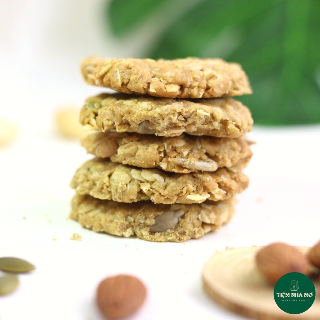 Bánh cookies nguyên cám siêu hạt, bánh eatclean, ăn kiêng, giảm cân by Tiệm nhà Mơ