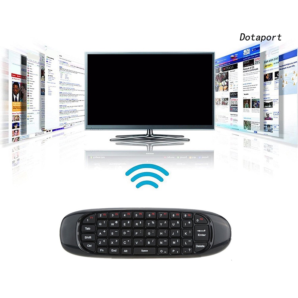 Điều Khiển Từ Xa Tích Hợp Bàn Phím Không Dây C120 2.4GHz Cho TV Thông Minh