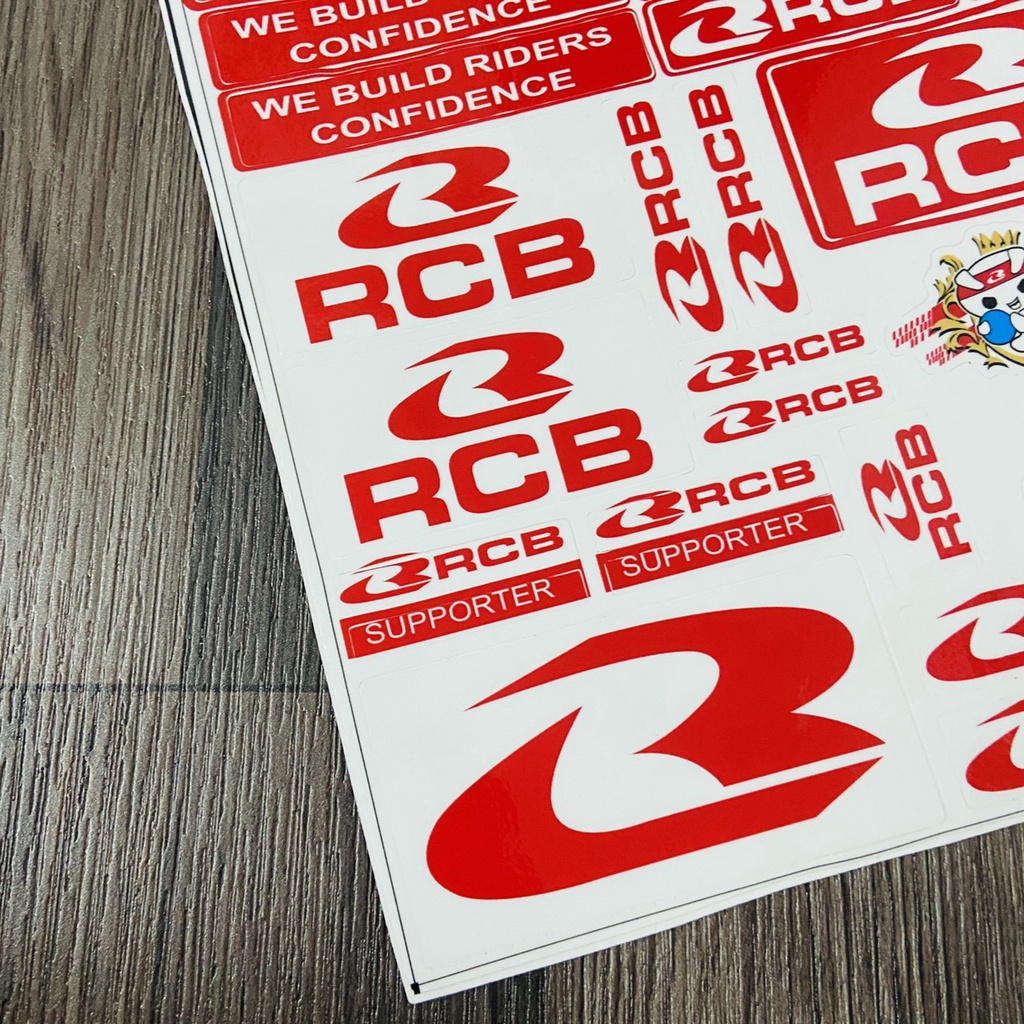 VIỆT NAM RACING BOY - Trọn Bộ tem RCB nhiều STICKER khác nhau dán trang trí xe máy siêu NỔI