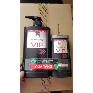 Dầu gội Romano Vip 650g tặng sữa tắm romano 150g