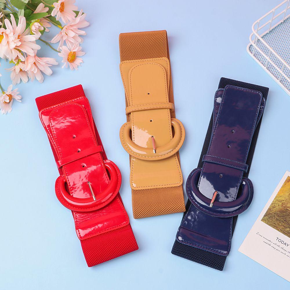 Thắt Lưng Nữ Bản Rộng Màu Trơn Cá Tính