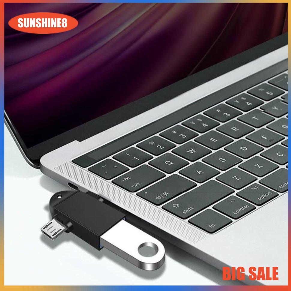 Đầu chuyển đổi USB 3.0 sang Micro USB và Type-C 2 trong 1