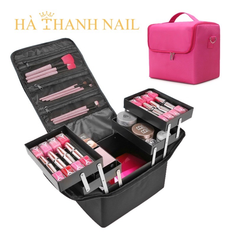 Cốp Vải Đựng Đồ Phun Xăm-Nail-Trang Điểm [ Size 29x21x27 có sẵn ]