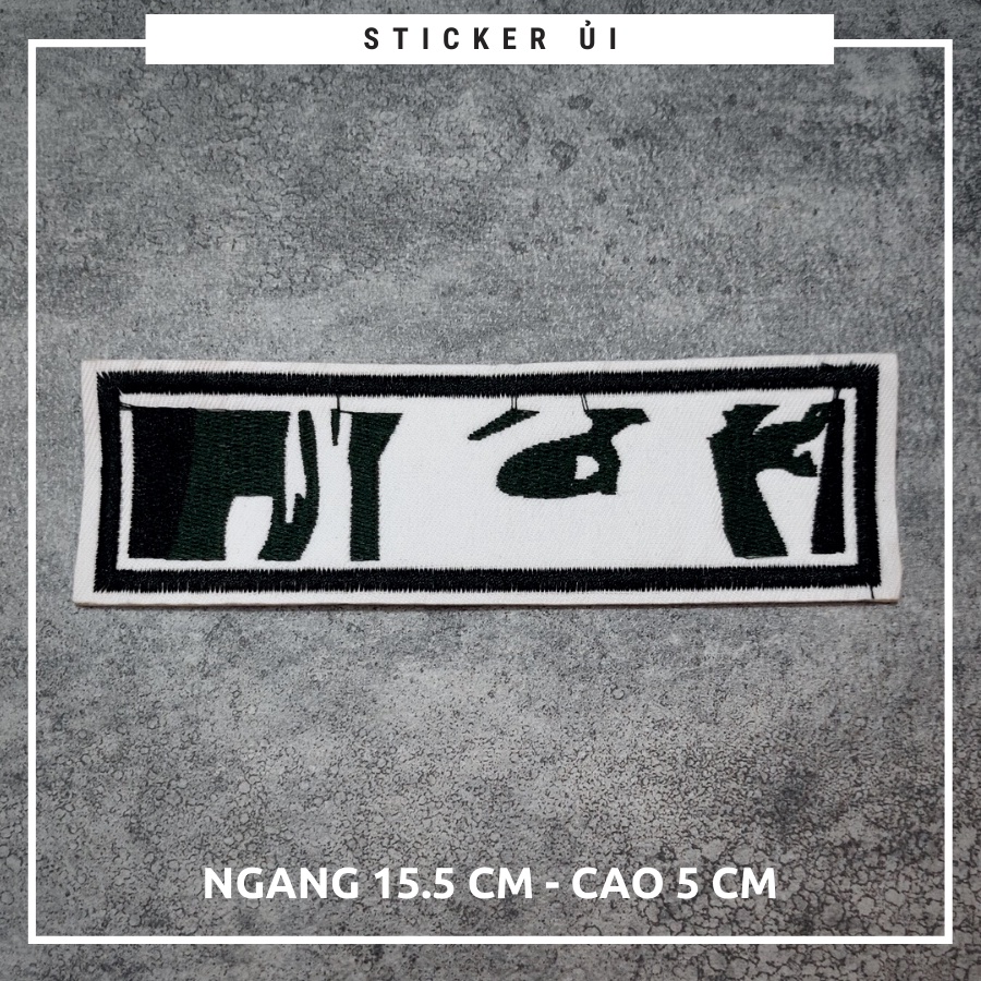 Sticker ủi áo Cao cấp - CÓ SẴN KEO ỦI - sticker vải dùng làm miếng vá áo, phụ kiện trang trí quần áo, balo, giày, nón