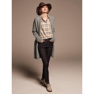 Sơ mi nữ kẻ chất dạ mỏng mềm flannel UNIQLO NHẬT