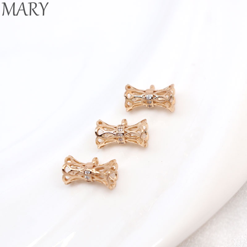 Hạt Cườm Nhỏ Mạ Vàng 14K Nhiều Màu Sắc Dùng Làm Vòng cổ / Thắt Lưng