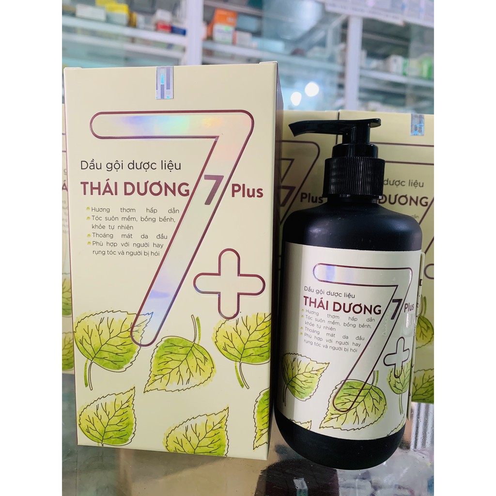 Dầu gội dược liệu Thái Dương 7plus chai to 250ml
