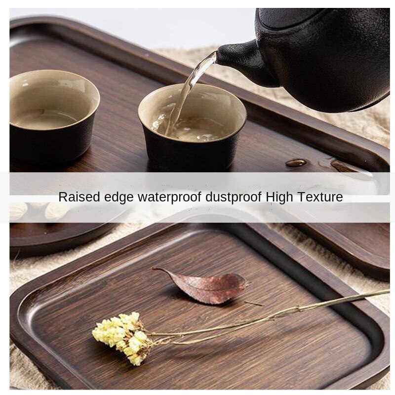 Khay Đựng Trà/Trái Cây/Bánh Mì/Đồ Nướng Bằng Gỗ Cây Óc Chó Màu Sắc