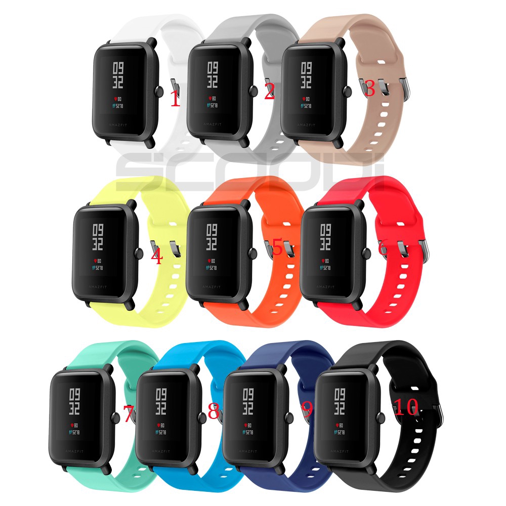 Dây Đeo Silicon Mềm Cho Đồng Hồ Thông Minh for Xiaomi Huami Amazfit Bip Bit Lite Youth 1S U