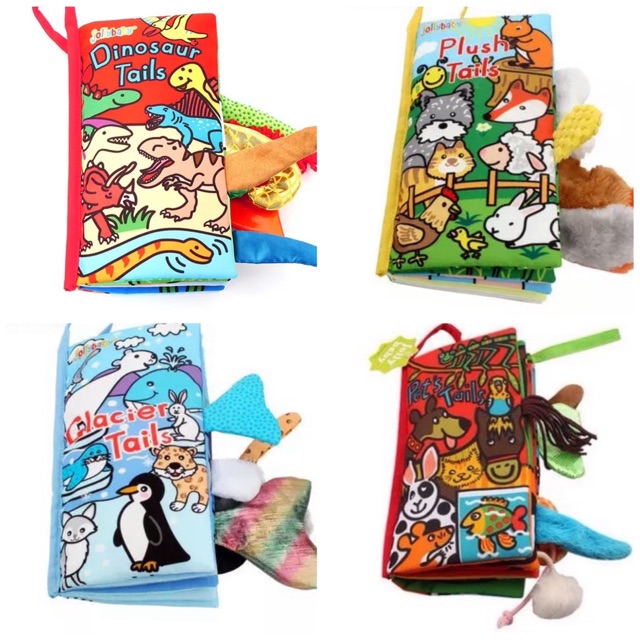 Sách vải đuôi 3D JOLLYBABY cao cấp cho bé