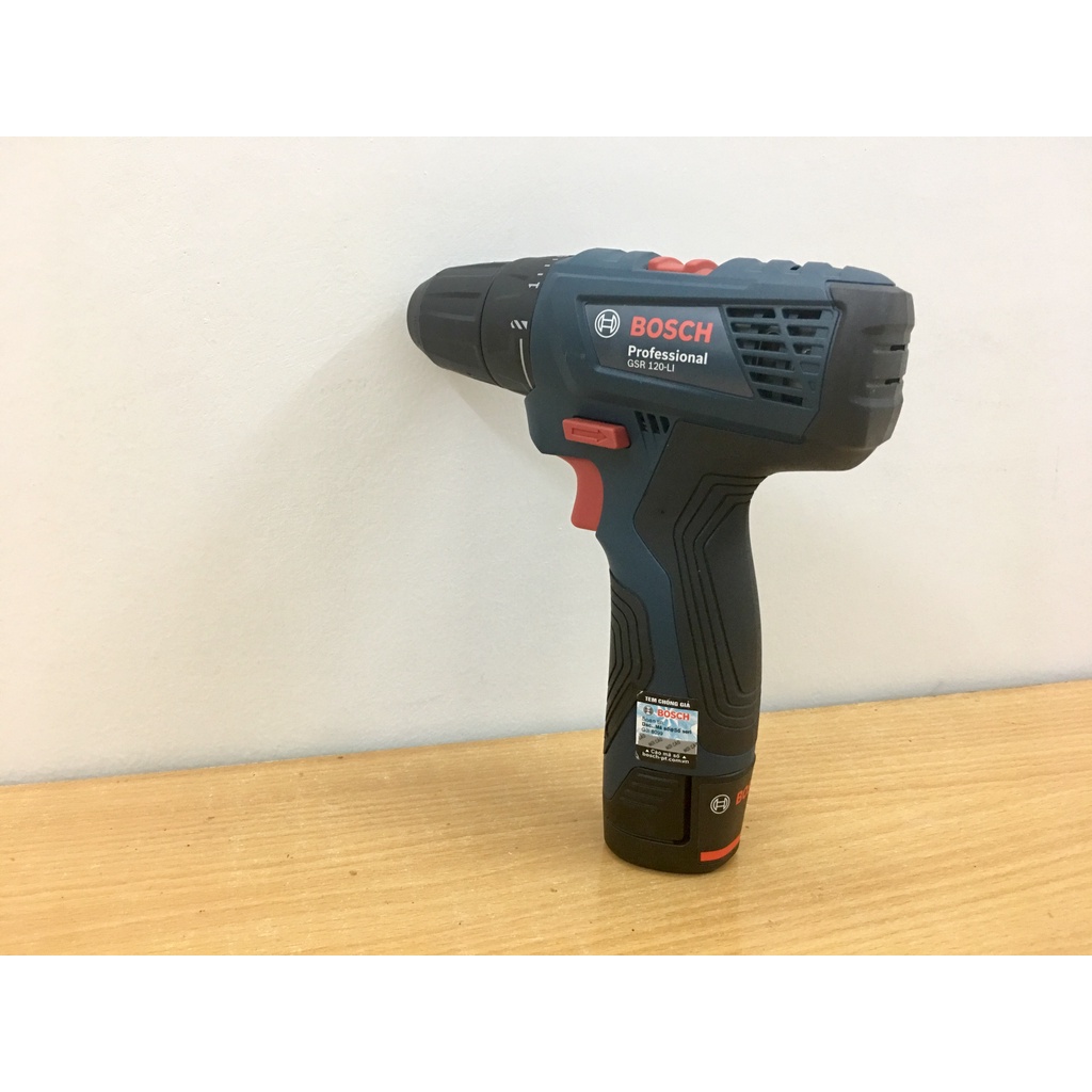 Máy khoan pin vặn vít Bosch GSR 120-LI pin 12V - 2.0 Ah, Bảo hành điện tử 6 tháng chính hãng