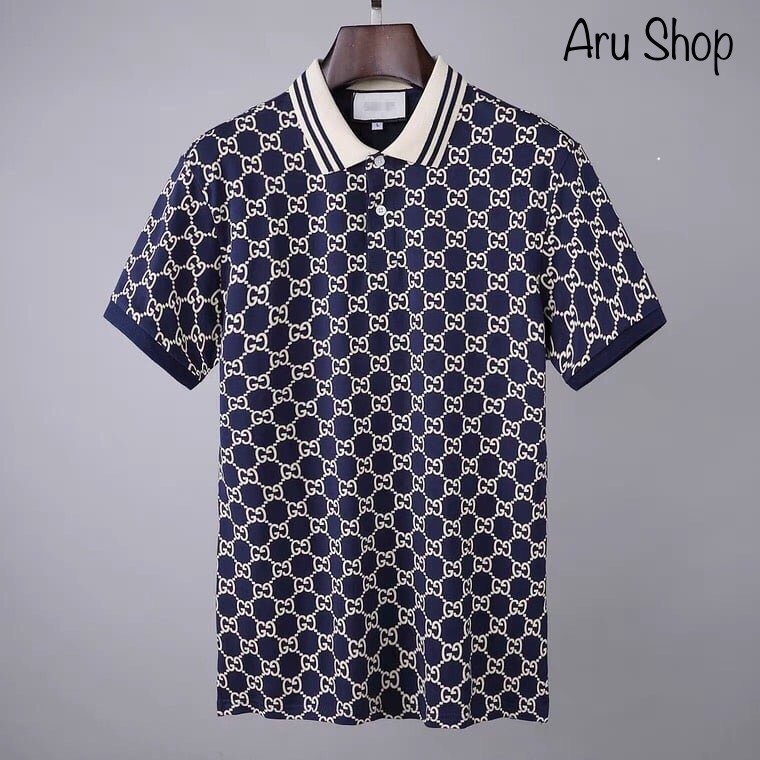 Áo Polo Nam Nữ Phối Viền Có Cổ ARU SHOP Vải Dày Không Xù Lông