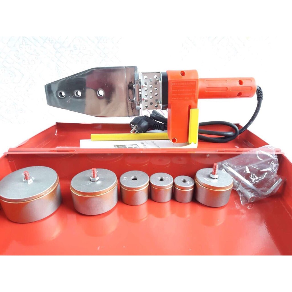 Máy hàn ống nhiệt CJ đen CHÍNH HÃNG - loại 6 đầu hàn từ 20mm tới 63mm - công suất 1500W