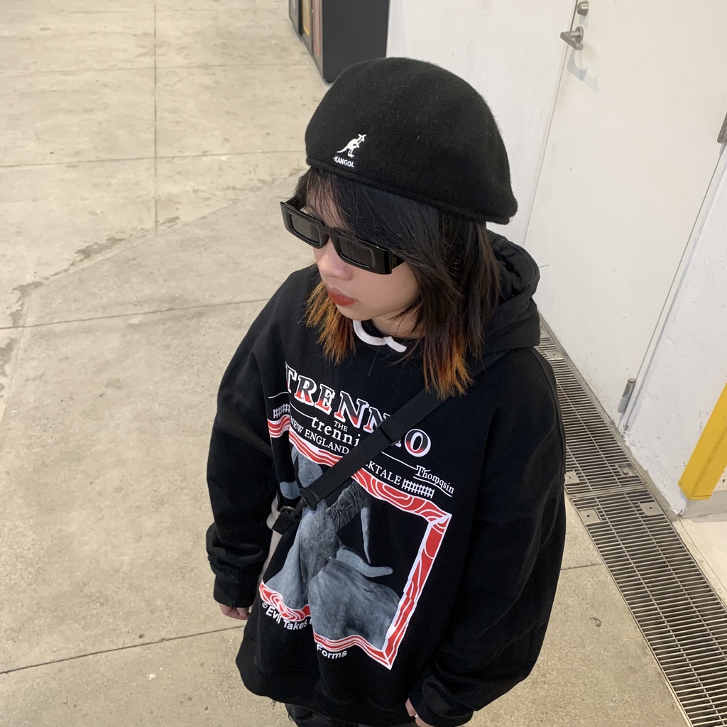 Mũ Nồi Thêu Kangol Nam nữ chất dạ siêu Hot