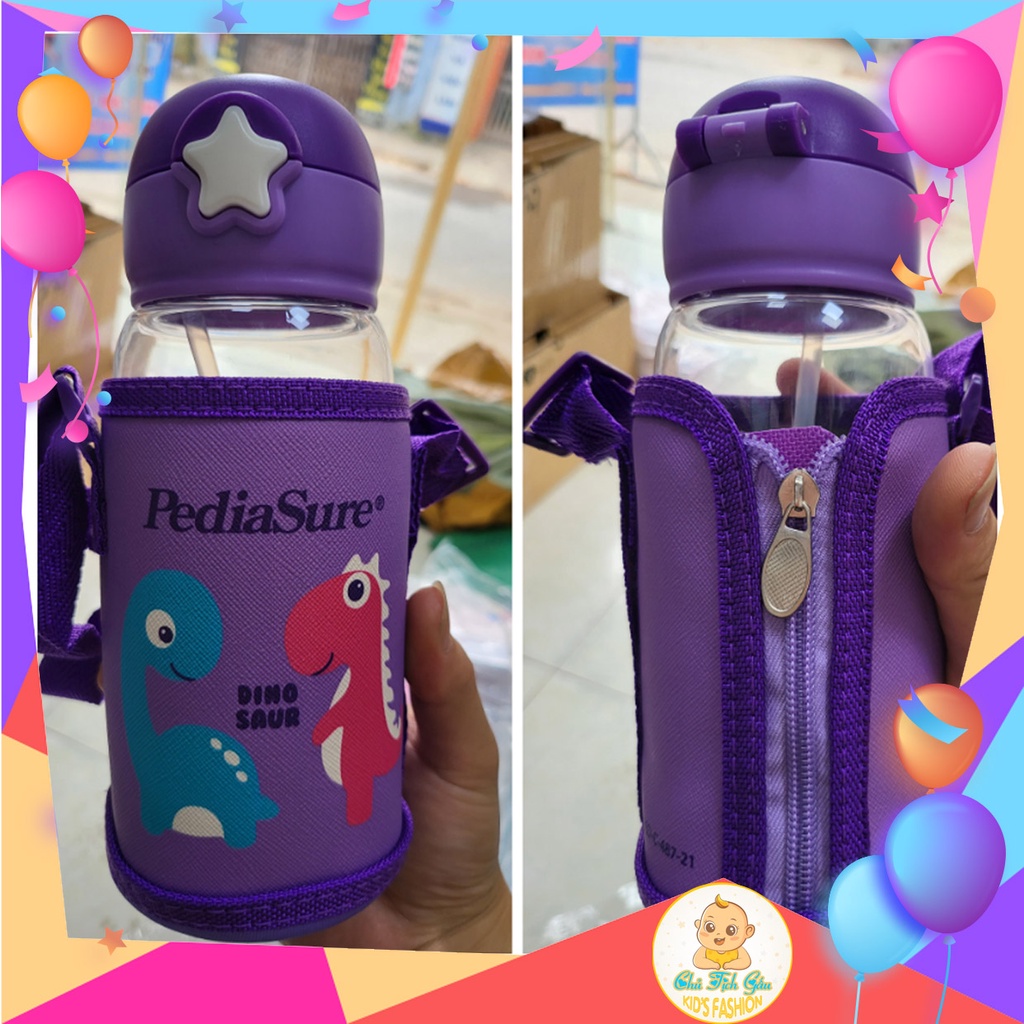 Bình nước, bình tập uống, bình tập hút DOLPHIN 240 - 700ml chutichgauvn