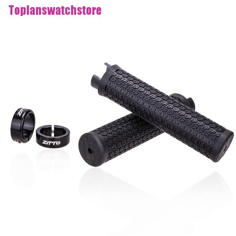 [Toplan] Mountain Bike Grips Anti-Slip Durable Shock-Proof Rubber Fixed Gear Handlebar