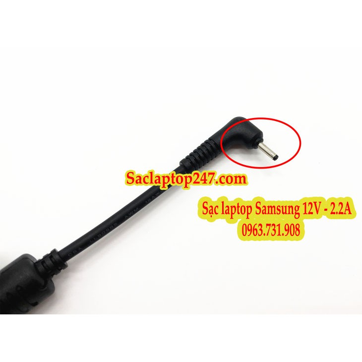 sạc laptop Samsung 12V 2.2A