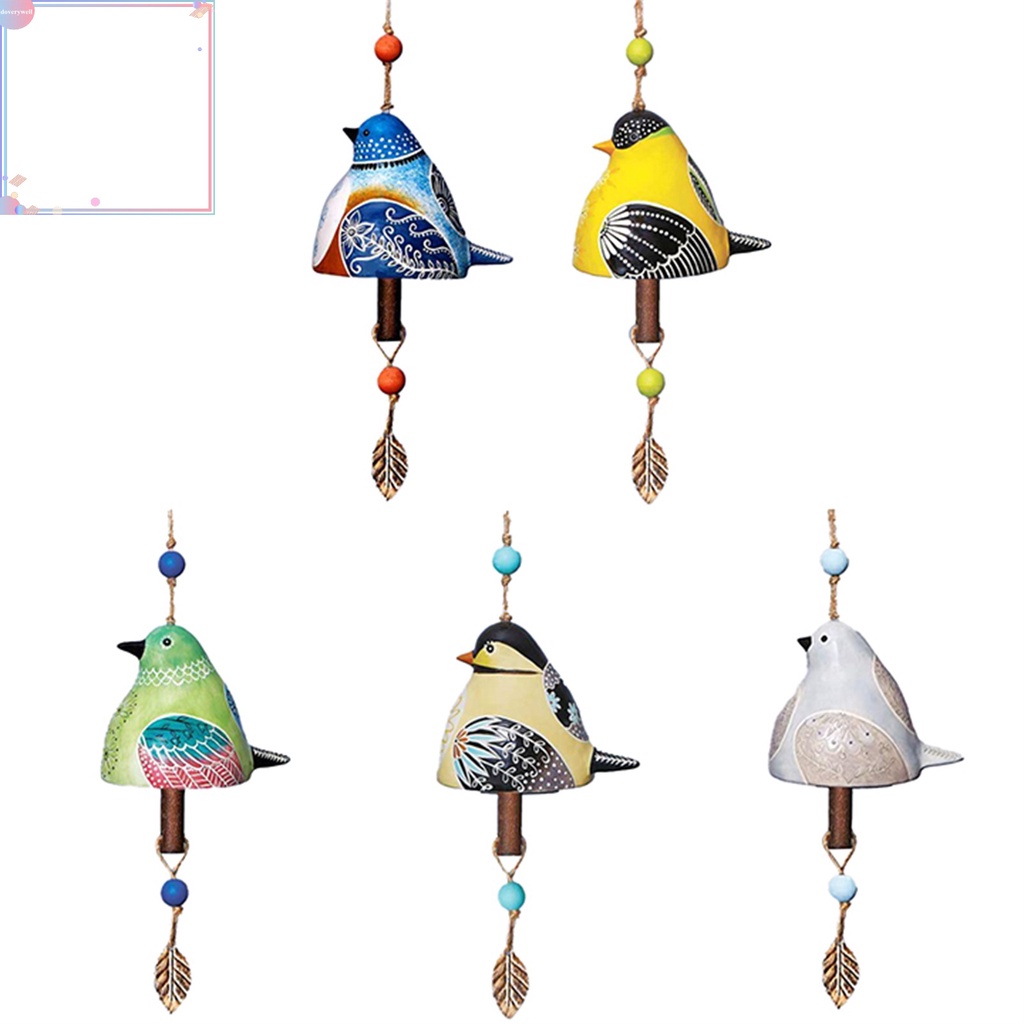 Chuông gió hình chú chim tinh tế gọn nhẹ thiết kế độc đáo trang trí nhà cửa