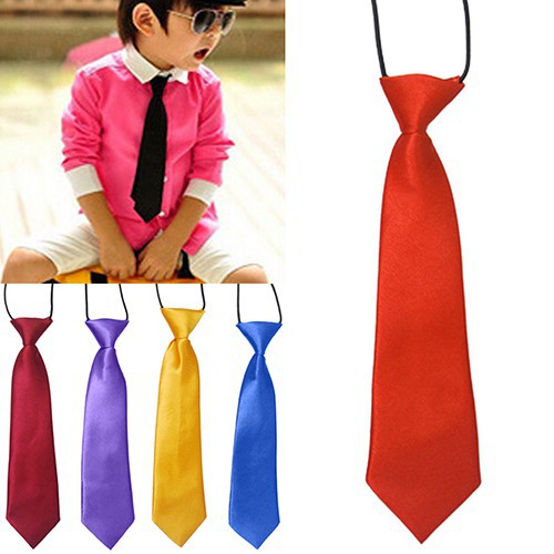 Cà vạt cải trơn nhiều màu đầy cá tính dành cho các bé trai