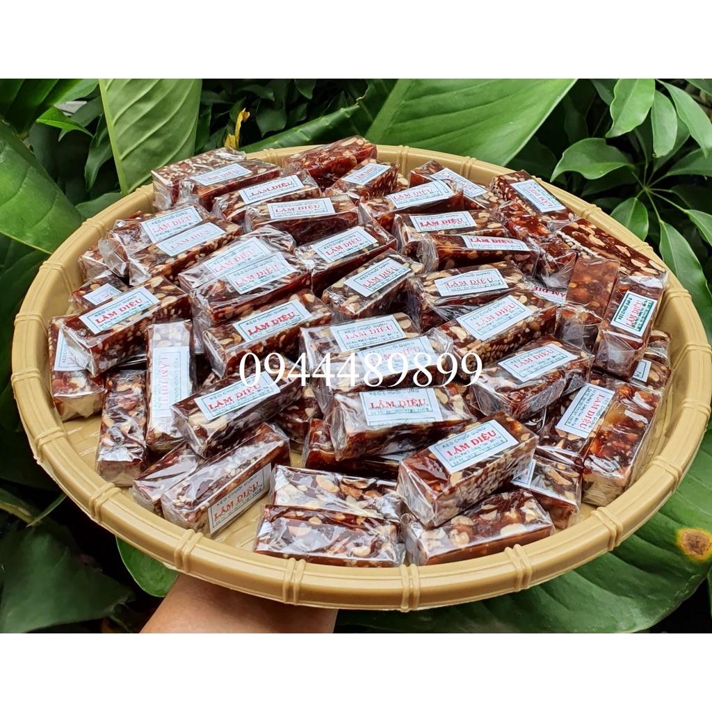 500gr kẹo chuối tươi gừng đậu mè lâm diệu