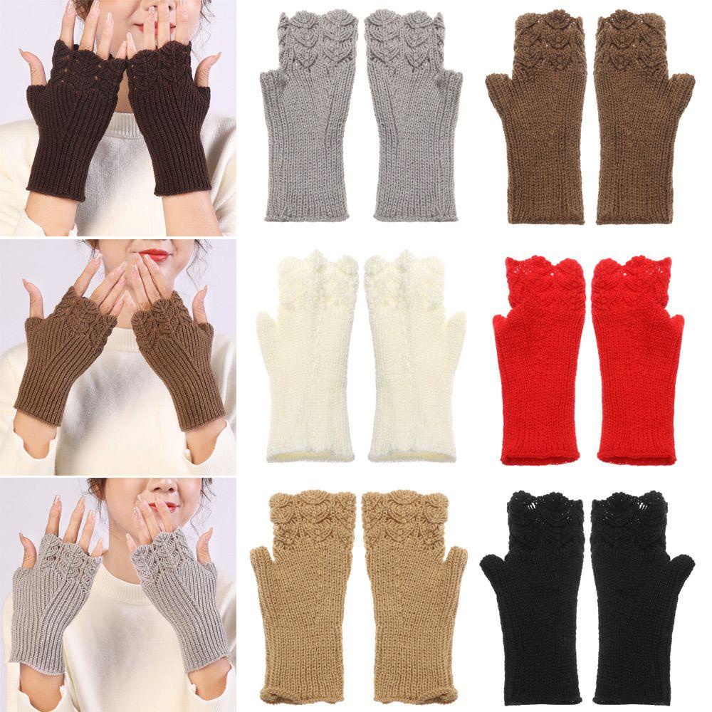 Găng Tay Dệt Kim Mềm Mại Co Giãn Giữ Ấm Cánh Tay