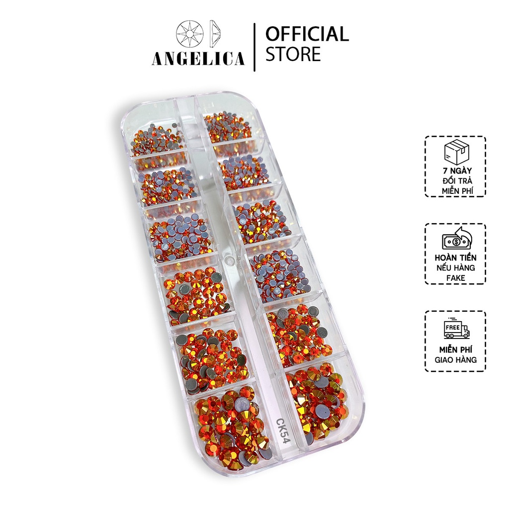 Khay Đá Nail Chân Keo Khay Mix Size Trang Trí Móng ANGELICA CK53