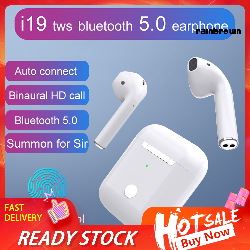 Tai Nghe Bluetooth 5.0 Âm Thanh Hay / Rej / I19
