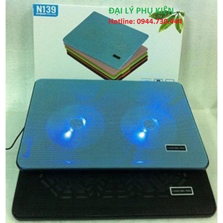(Mới) Quạt Tản Nhiệt Laptop Đế Colling Laptop N139 Chính Hãng Kho Hàng Sỉ Phú Thành