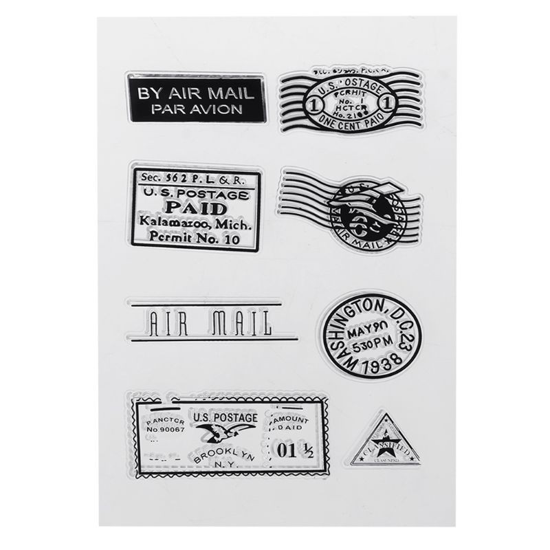 Con Dấu Trong Suốt Bằng Nhựa Pvc Với Họa Tiết Đáng Yêu Dùng Để Trang Trí Scrapbook