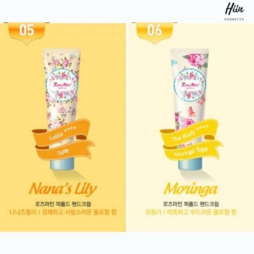 Kem dưỡng da tay hương nước hoa hàn quốc Rose Mine Perfume Hand Cream tuýp 60ml