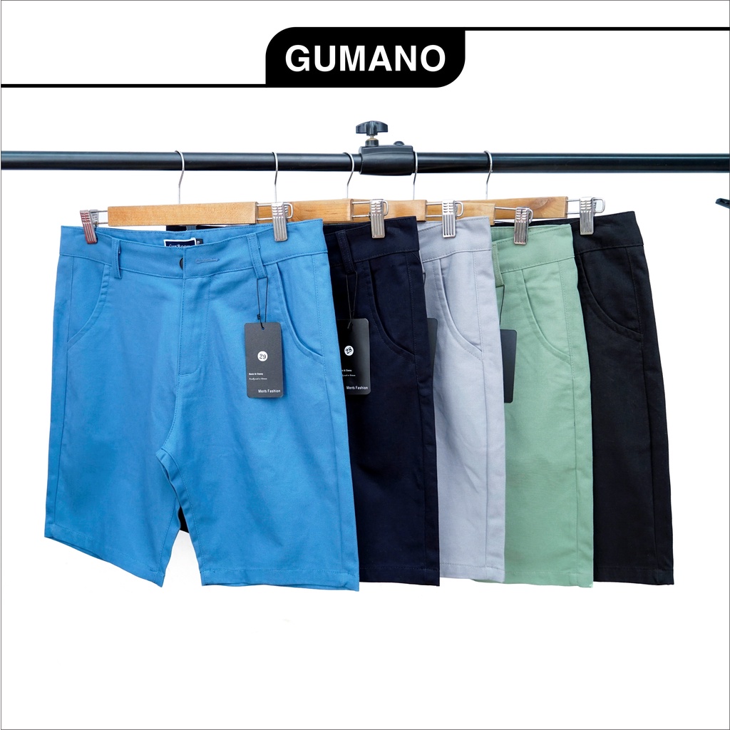 Quần Đùi Nam Quần sooc nam kaki Mềm Mịn Dày Dặn GUMANO 6 Màu Trẻ Trung Phong Cách Hàn Quốc Năng Động