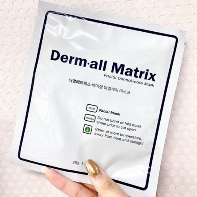Mặt nạ bổ sung collagen Dermall Matrix hộp 4 miếng